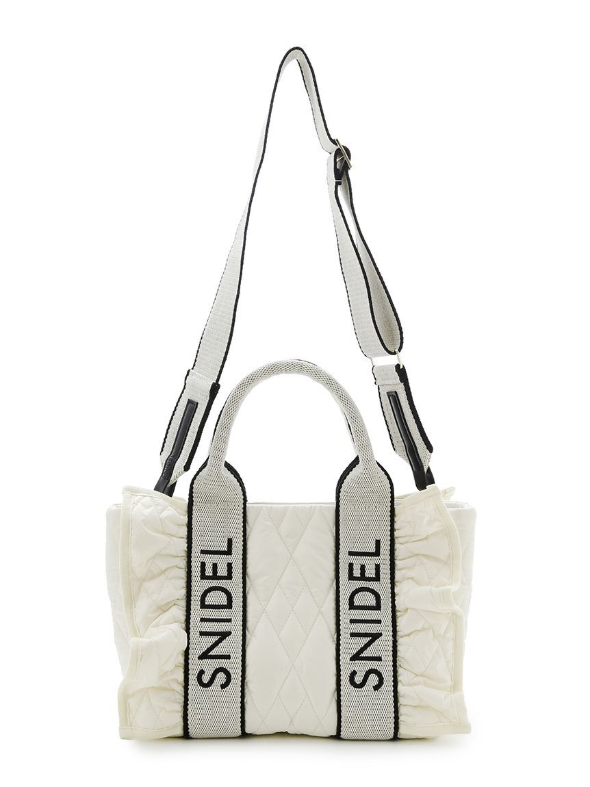 SNIDEL「フリルキルティングロゴバッグ」|ハンドバッグ|