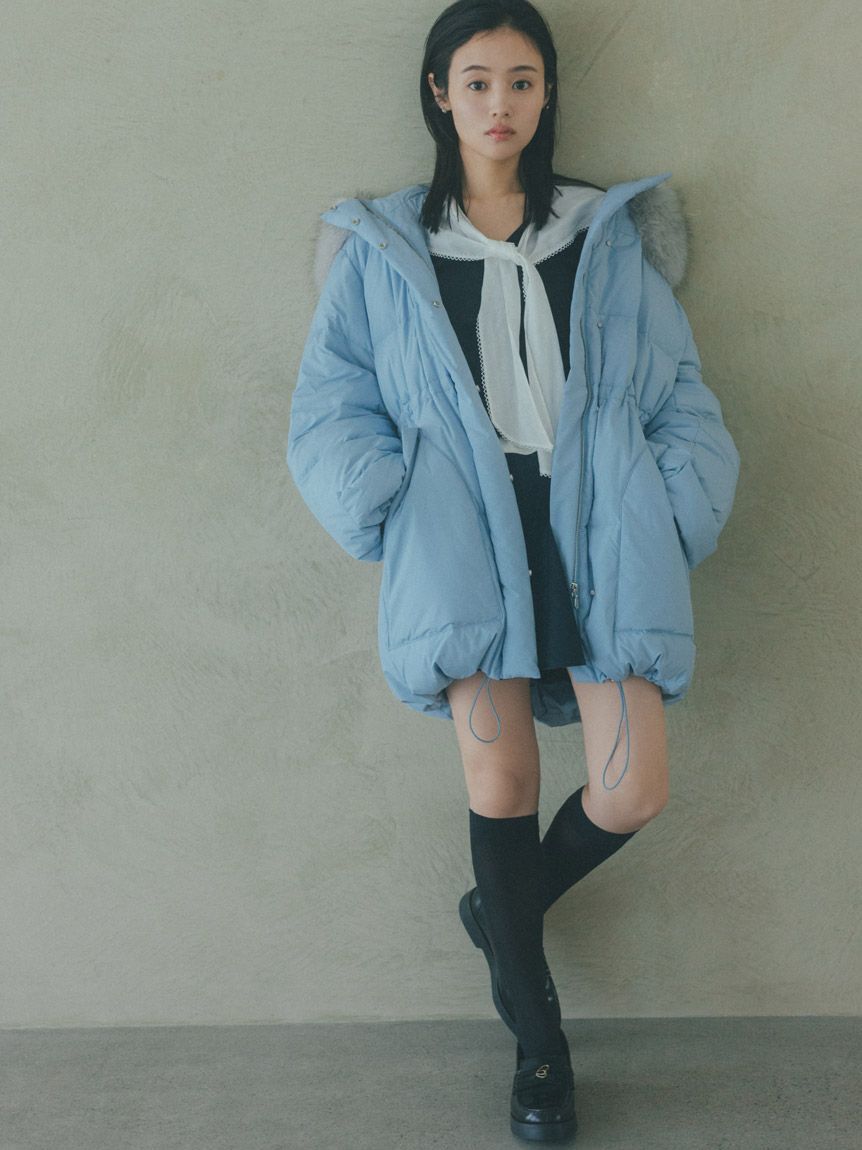 SNIDEL「Sustainableスカーフブラウスドッキングプルオーバー」|ニット・セーター|