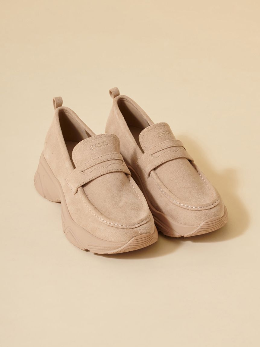 SNIDEL「スニーカーソールローファー」|パンプス|BEG