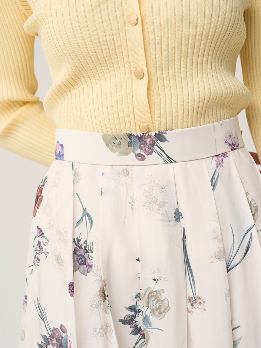 SNIDEL「フローラルプリントフレアスカート」|スカート|