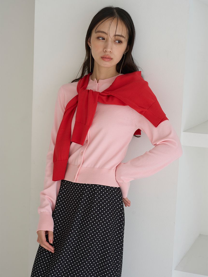 SNIDEL「ニットレイヤードプルオーバー」|ニット・セーター|