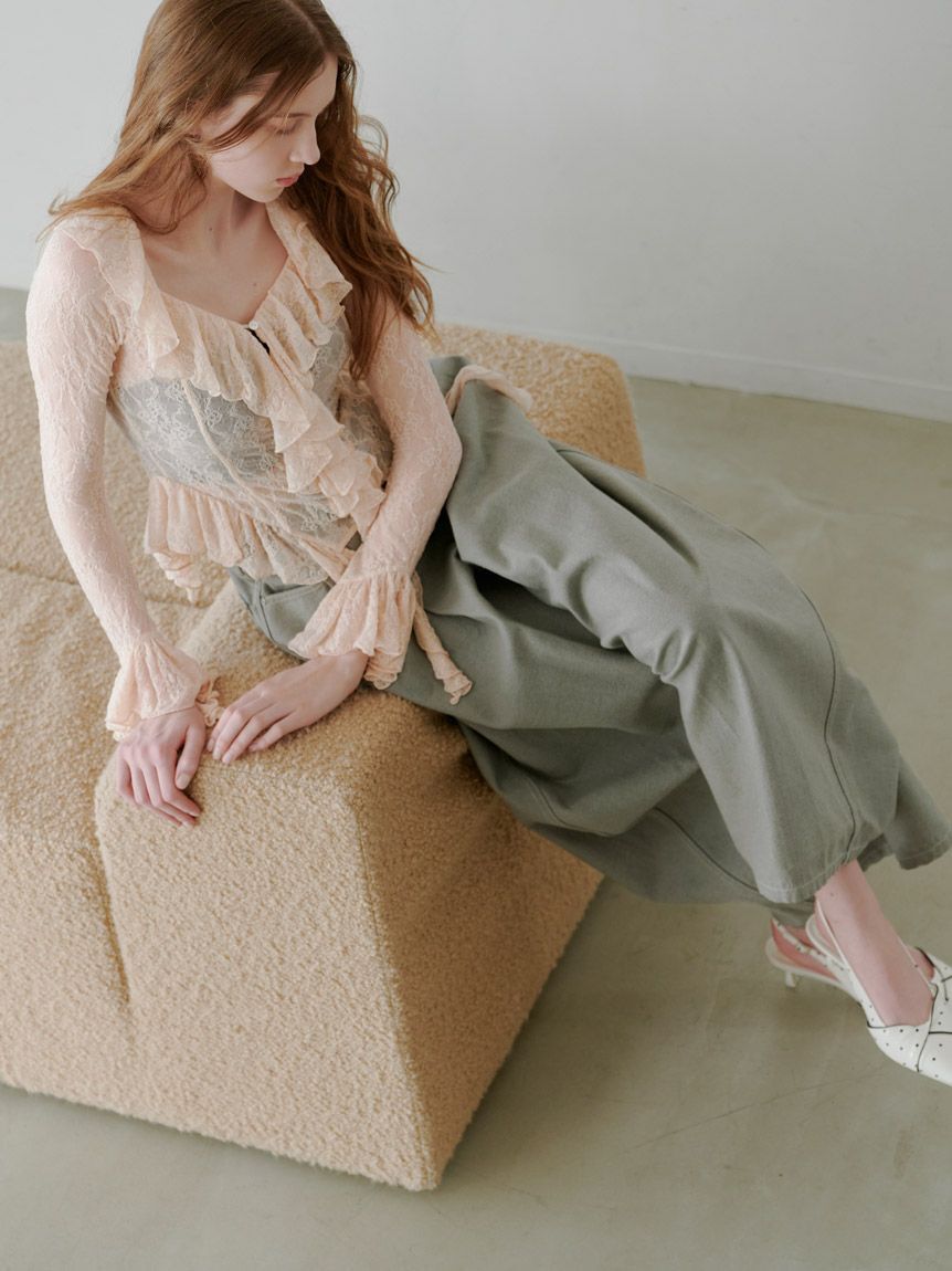 SNIDEL「【00サイズ/0TALLサイズあり】カーブデニムワイドパンツ」|デニム|