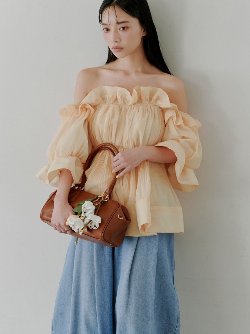 SNIDEL「【00サイズ/0TALLサイズあり】カーブデニムワイドパンツ」|デニム|