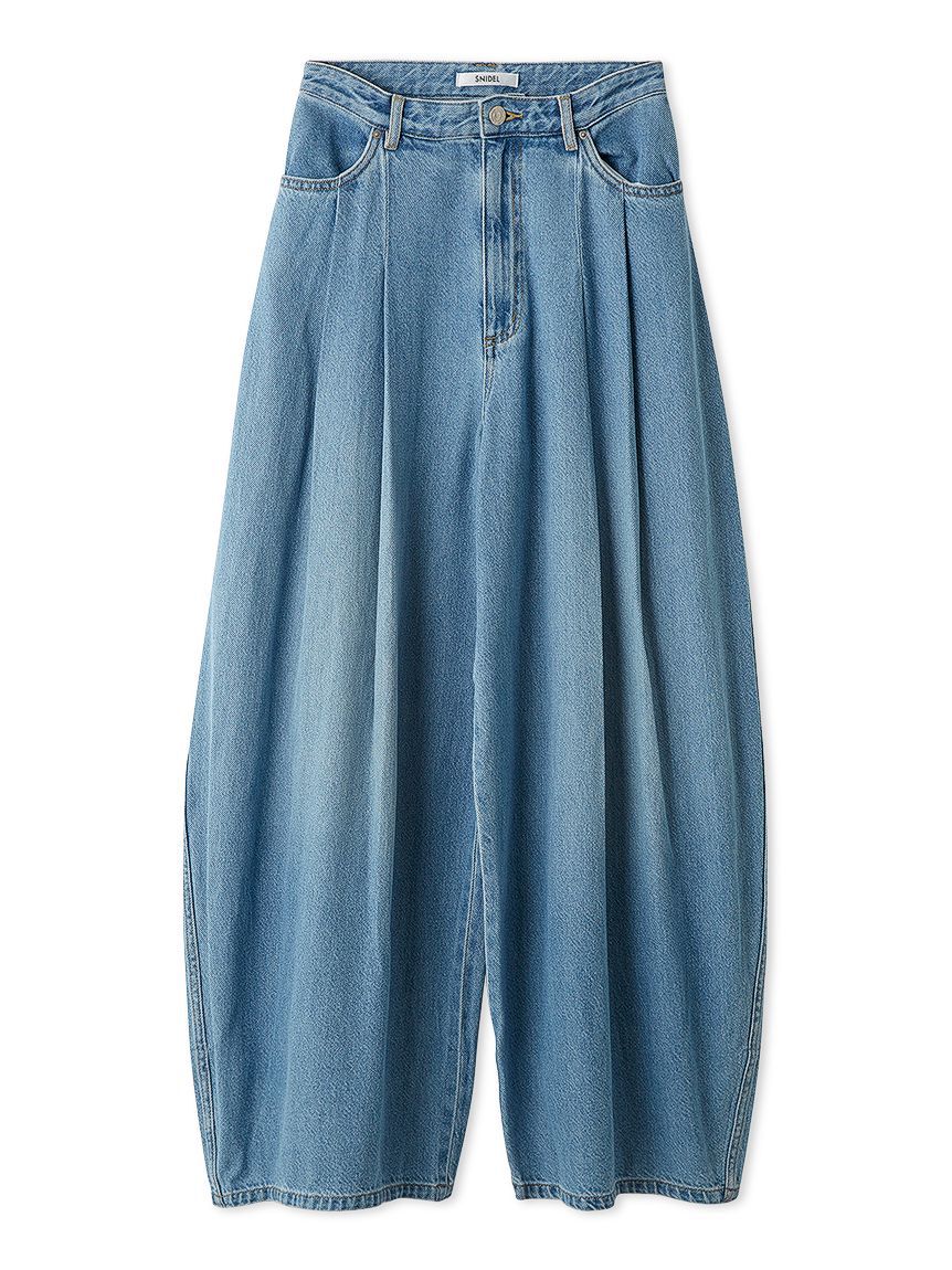 SNIDEL「【00サイズ/0TALLサイズあり】カーブデニムワイドパンツ」|デニム|LBLU