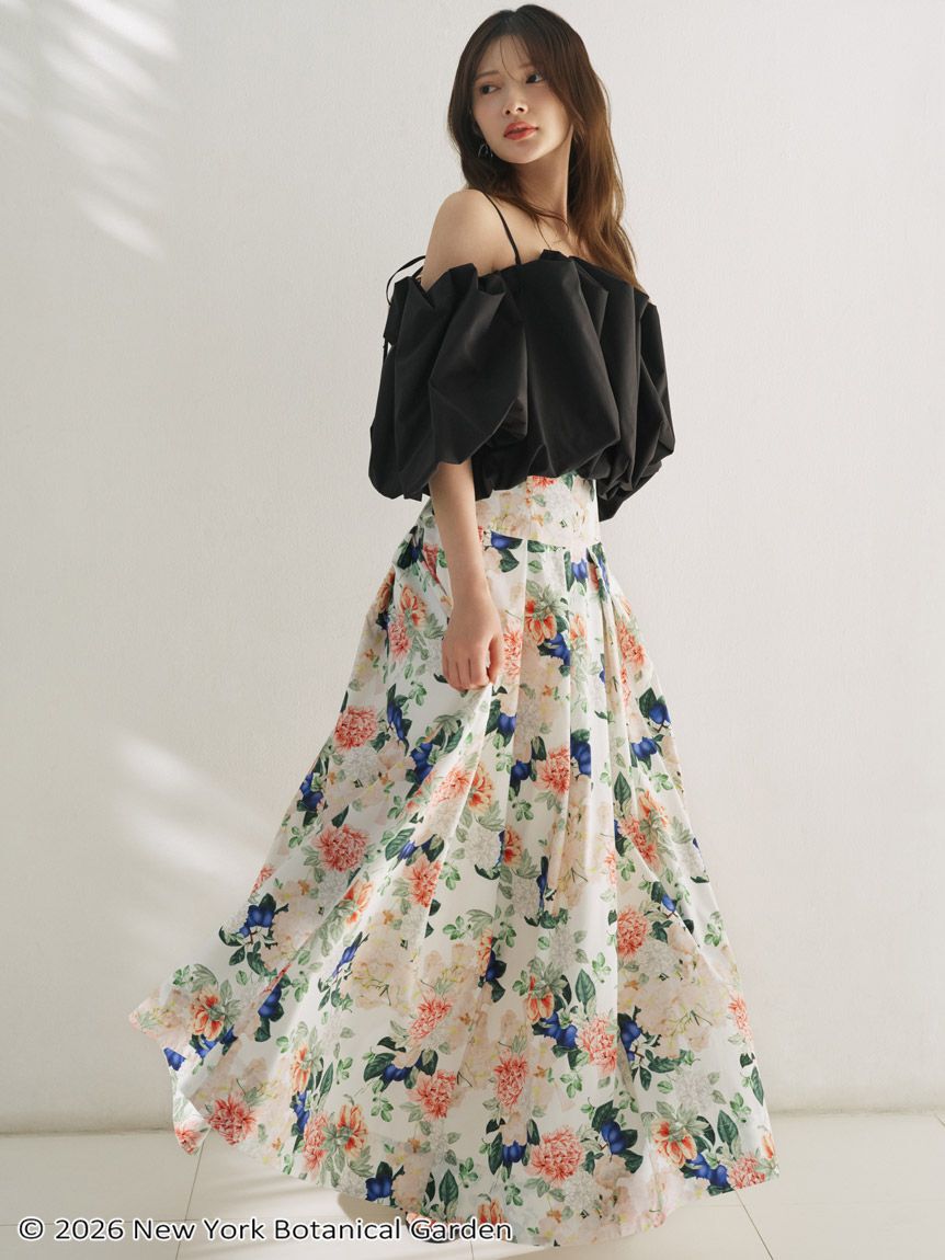 SNIDEL「NYBG タックフレアマキシスカート」|スカート|MIX