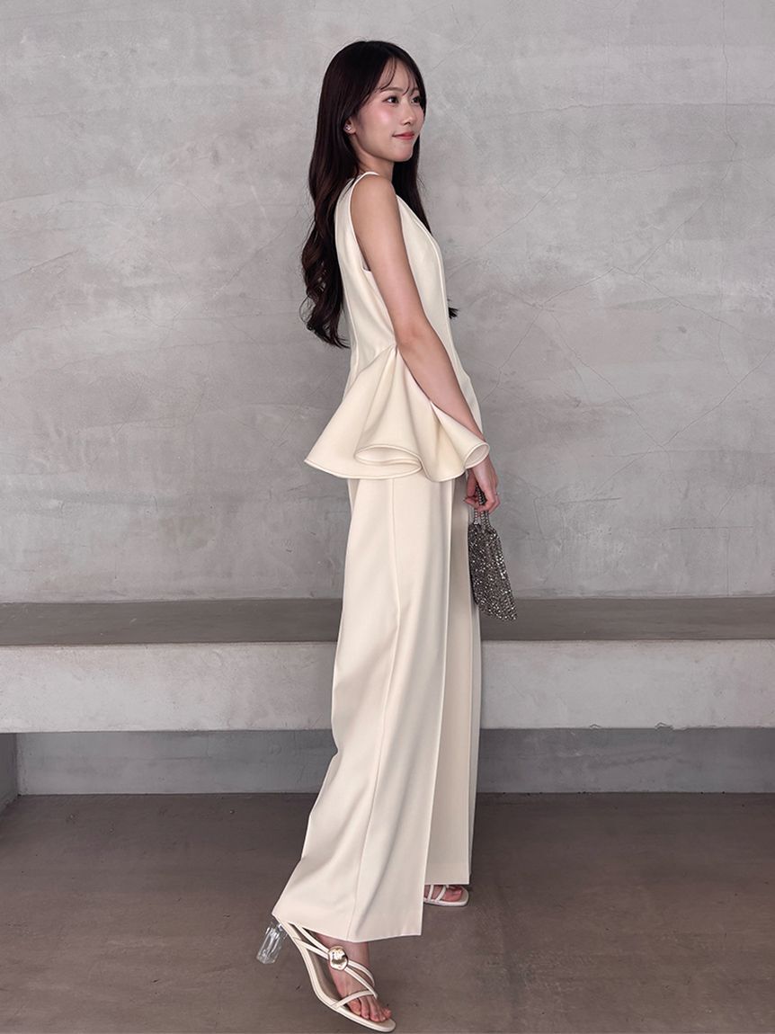 SNIDEL「ペプラムパンツセットアップ」|ワンピース|