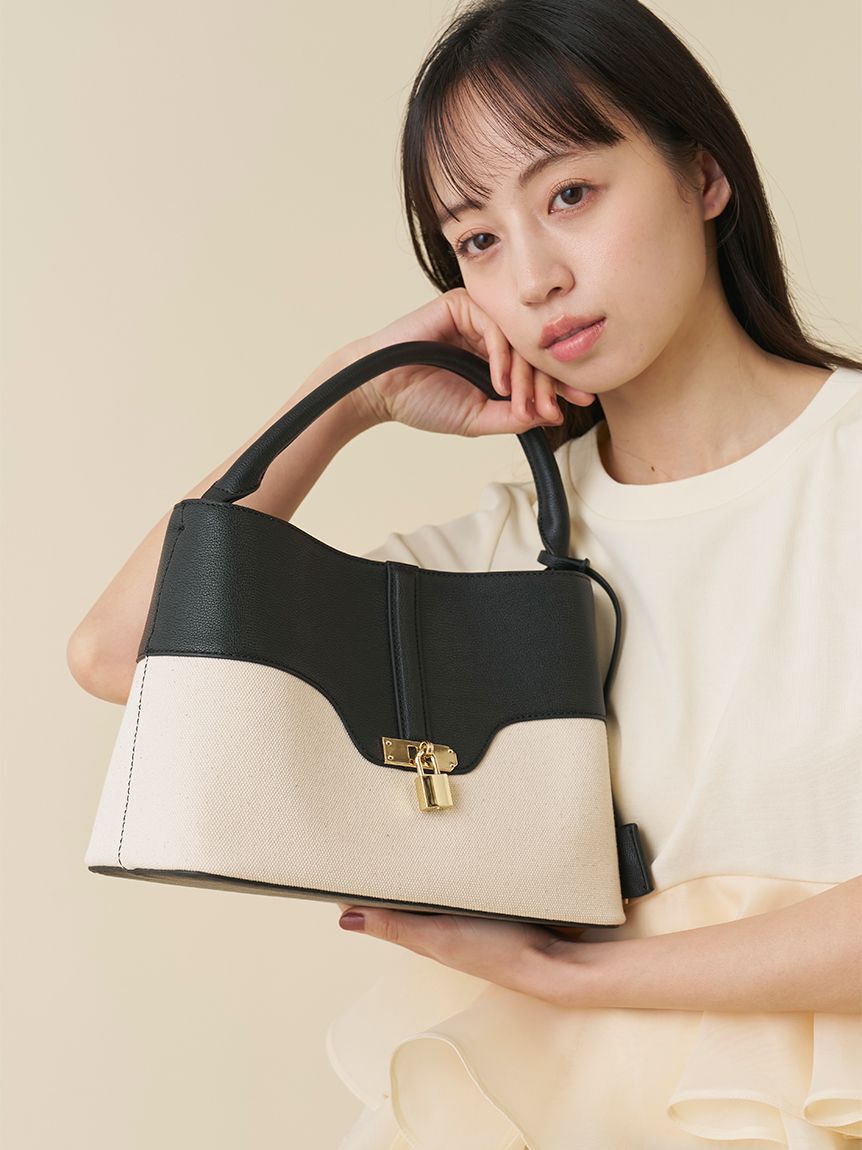 SNIDEL「パッドロックバッグ」|ハンドバッグ|