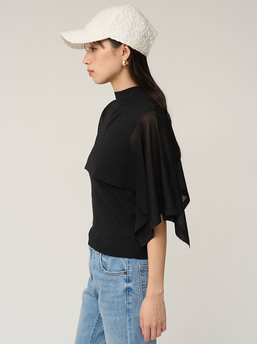 SNIDEL「Sustainableケープニットプルオーバー」|ニット・セーター|