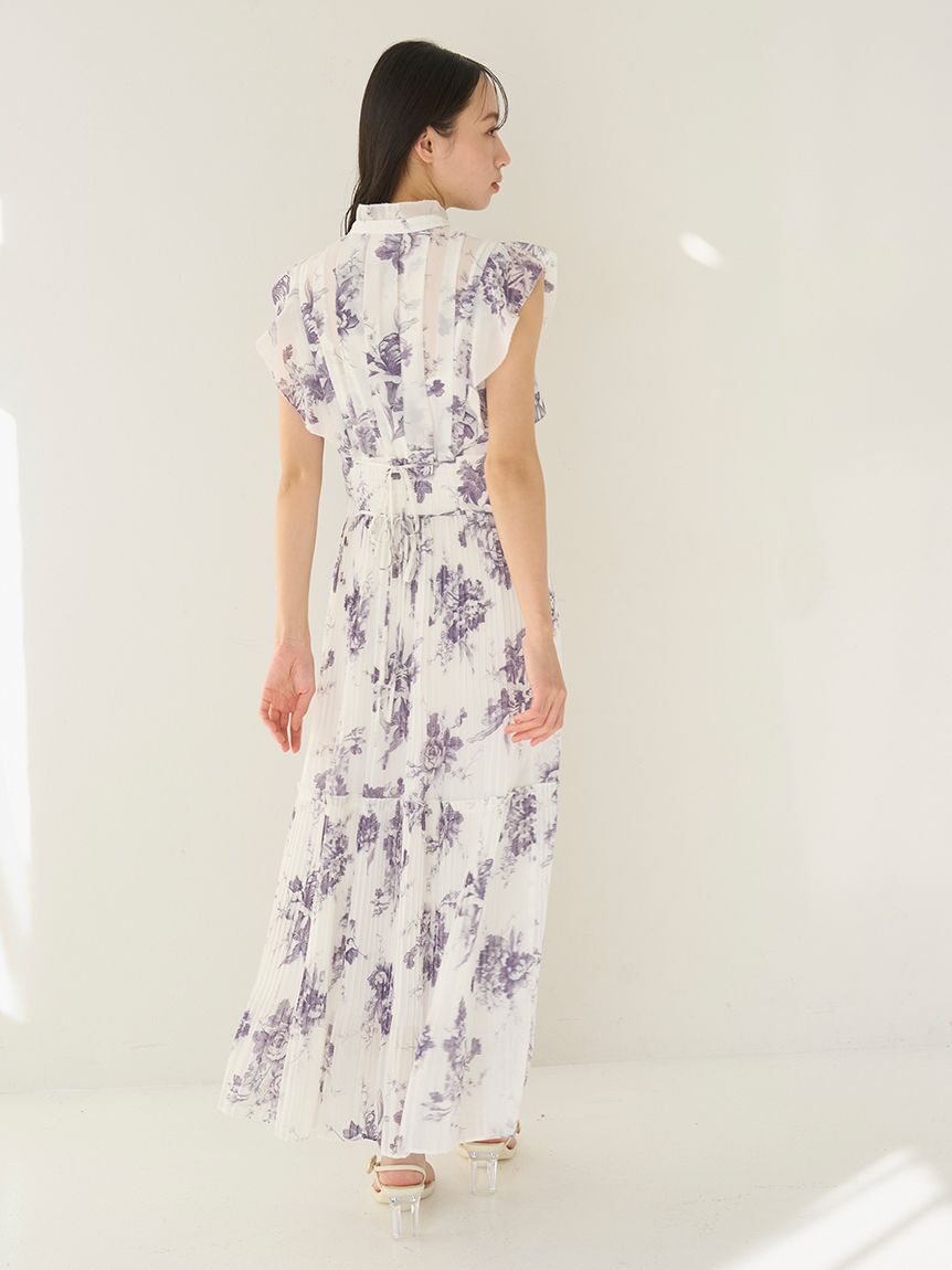 SNIDEL「【販路限定サイズあり】Sustainableプリーツプリントワンピース」|ワンピース|