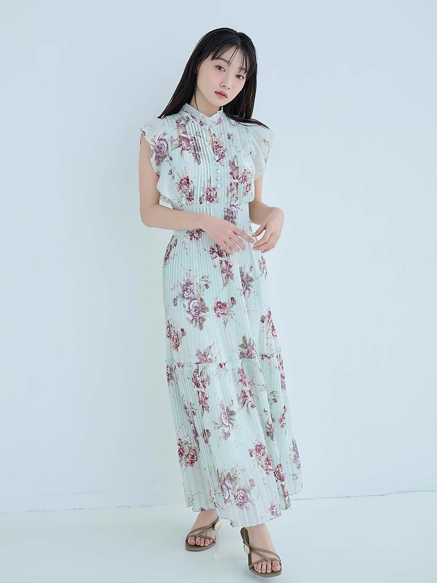 SNIDEL「【販路限定サイズあり】Sustainableプリーツプリントワンピース」|ワンピース|MNT