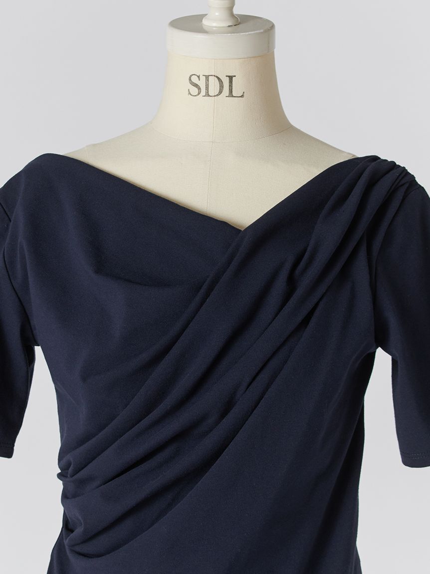 SNIDEL「バックオープンドレープカットプルオーバー」|Tシャツ・カットソー|