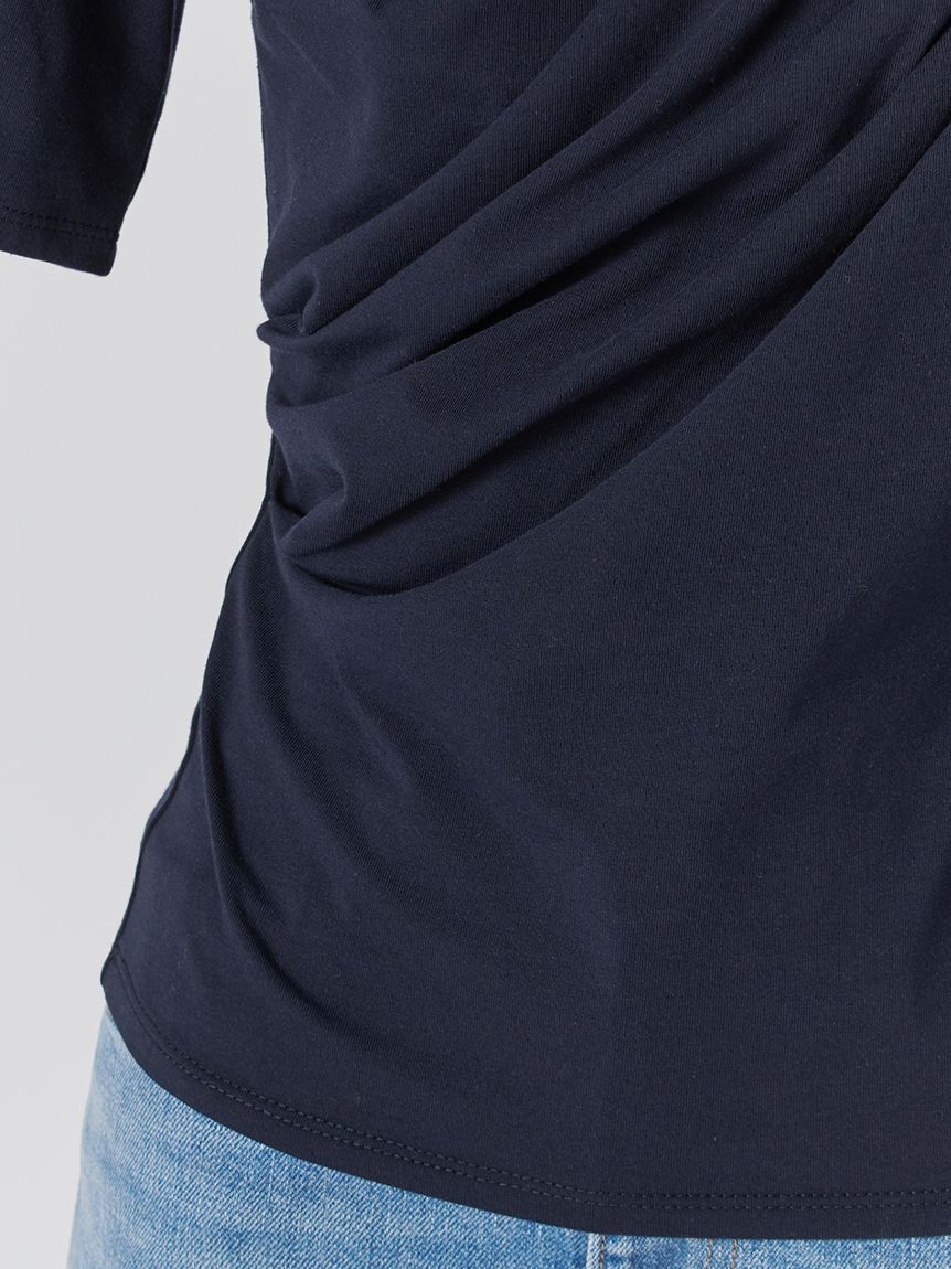 SNIDEL「バックオープンドレープカットプルオーバー」|Tシャツ・カットソー|