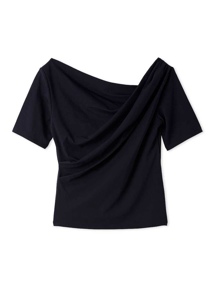 SNIDEL「バックオープンドレープカットプルオーバー」|Tシャツ・カットソー|NVY