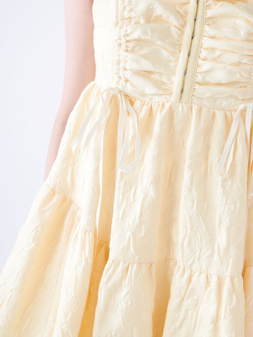 SNIDEL「【Chacott】コラボジャガードミニワンピース」|ワンピース|