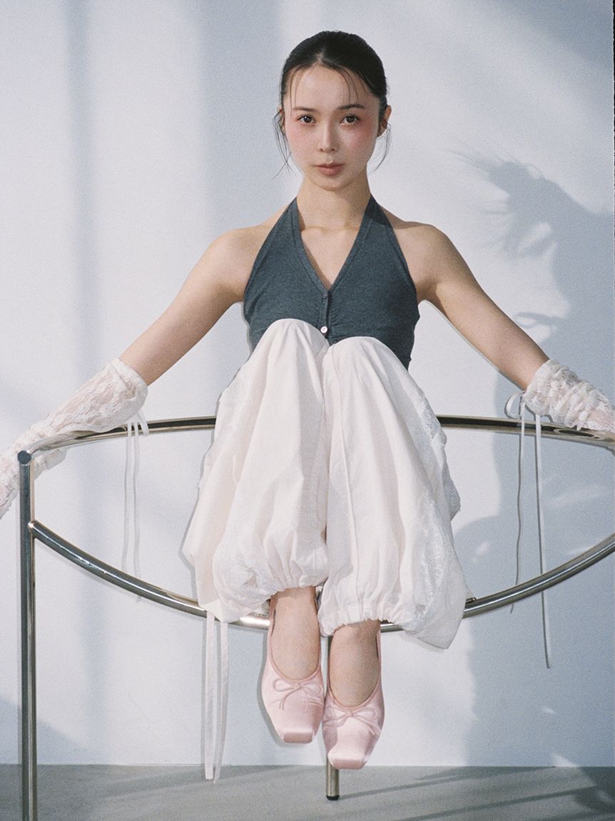 SNIDEL「【Chacott】コラボナイロンレースパンツ」|チノ|