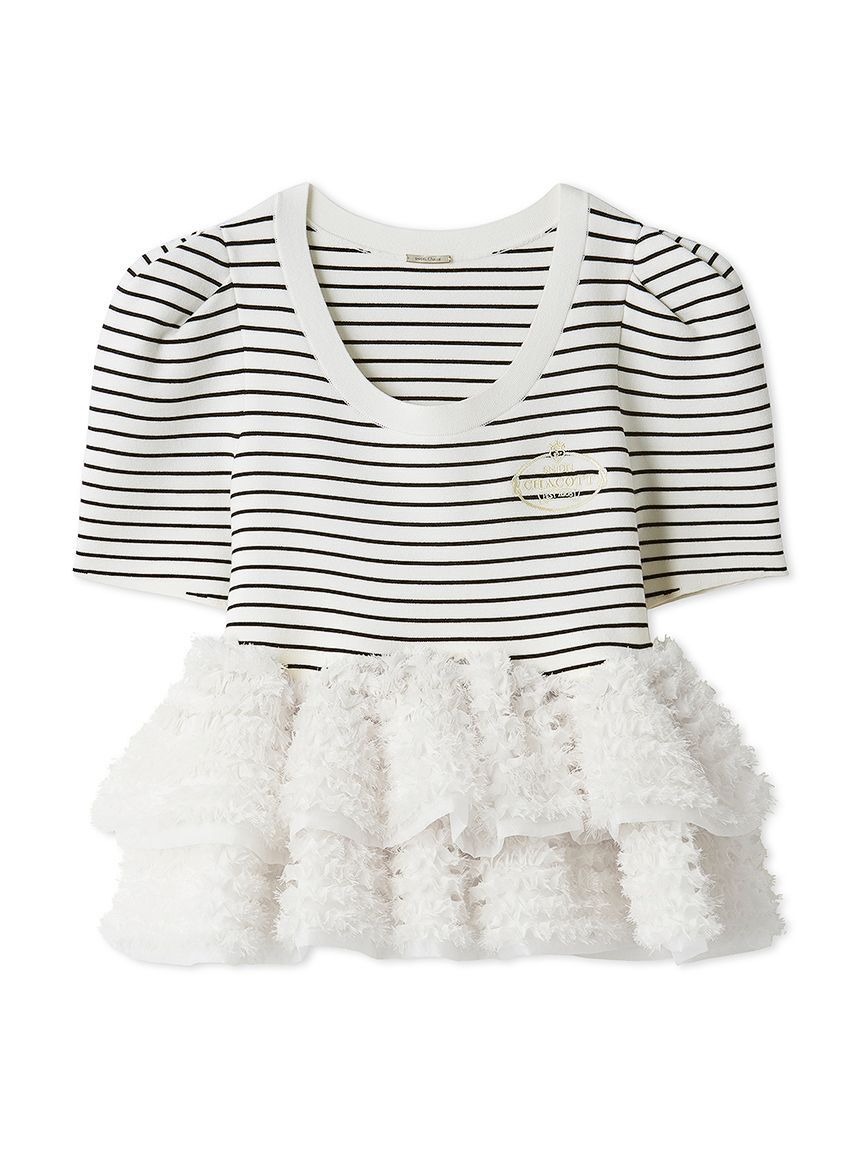 SNIDEL「【Chacott】コラボペプラムニットプルオーバー」|ニット・セーター|