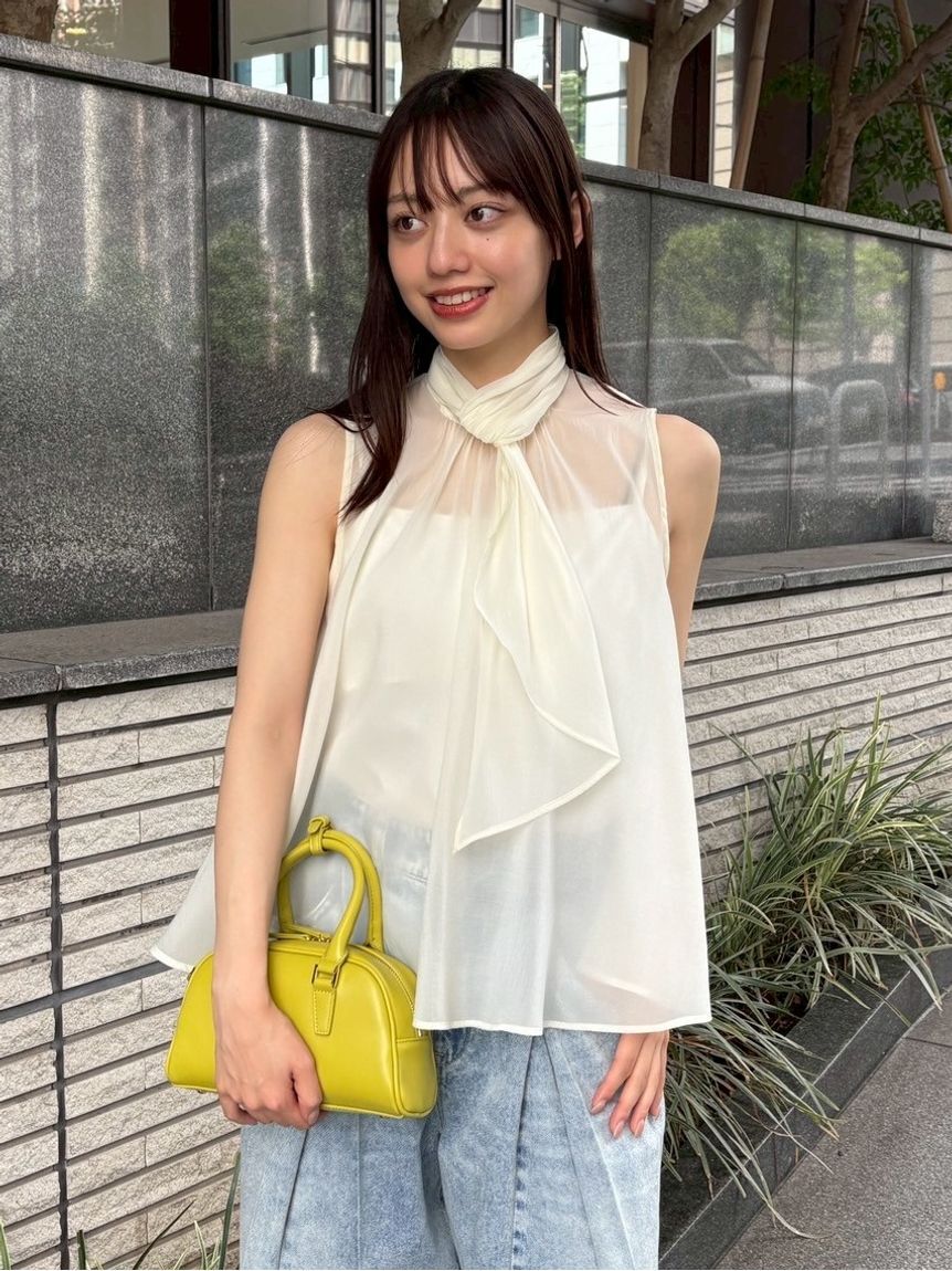 FRAY I.D「【限定カラー】シアーノースリボウタイブラウス」|シャツ・ブラウス|