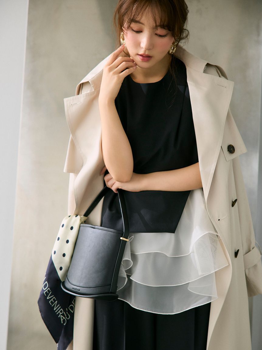 FRAY I.D「カーブラインミニバスケットバッグ」|ハンドバッグ|