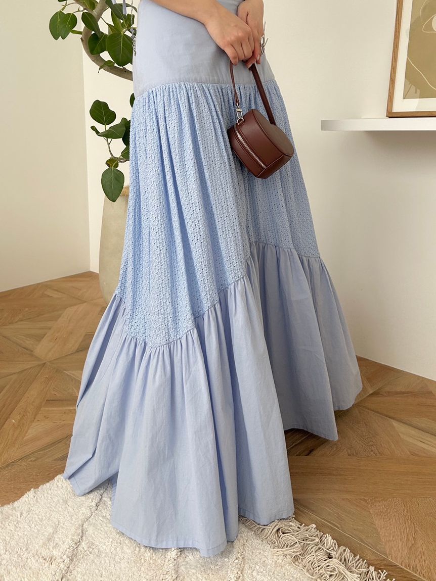 LILY BROWN Lingerie「【LILY BROWN Lingerie】コットンレースボリュームスカート」|スカート|