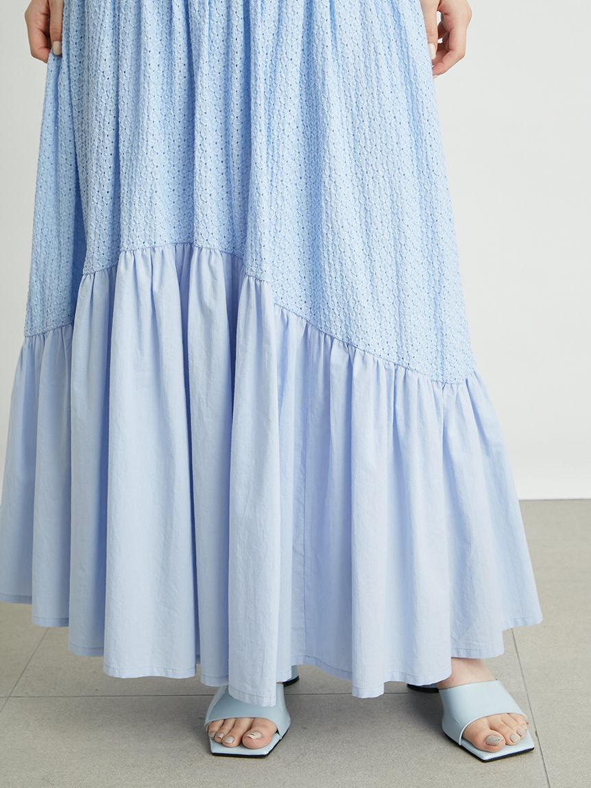 LILY BROWN Lingerie「【LILY BROWN Lingerie】コットンレースボリュームスカート」|スカート|