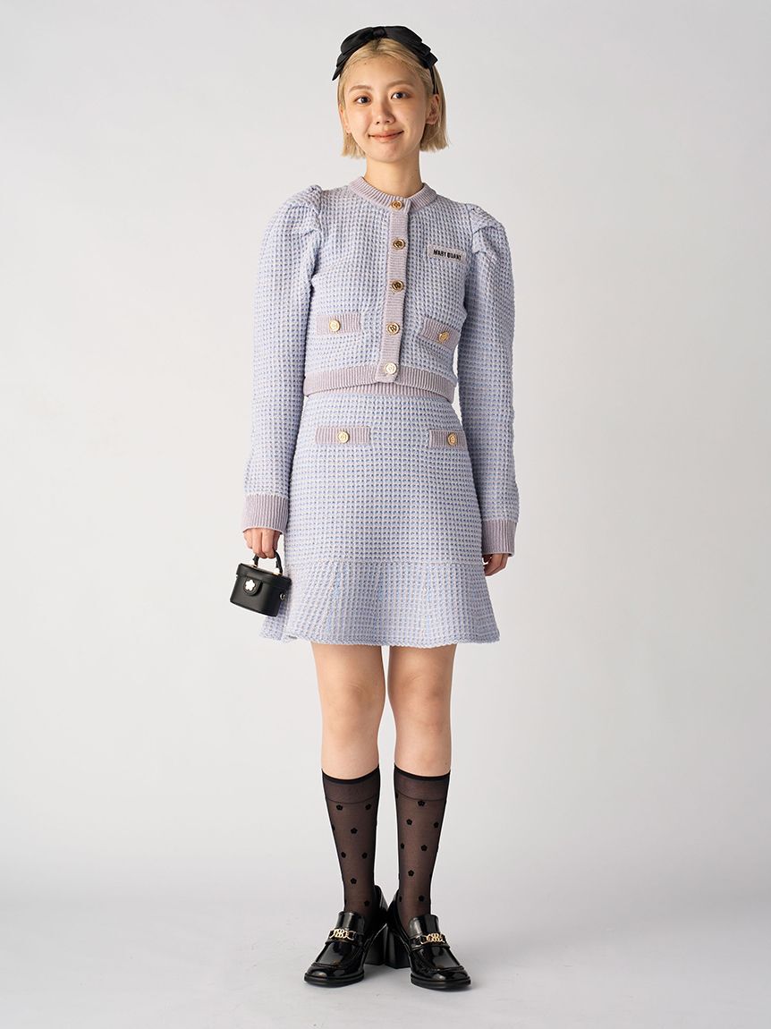 LILY BROWN「【WEB・一部店舗限定カラー】【LILY BROWN&times;MARY QUANT】ツイードニットスカート」|スカート|