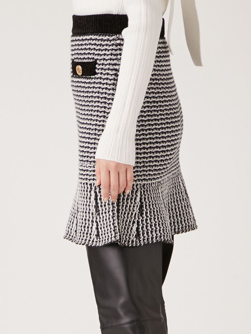 LILY BROWN「【WEB・一部店舗限定カラー】【LILY BROWN&times;MARY QUANT】ツイードニットスカート」|スカート|