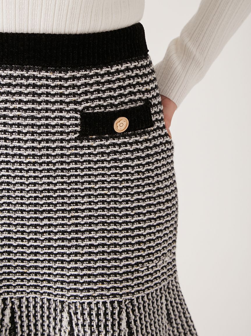 LILY BROWN「【WEB・一部店舗限定カラー】【LILY BROWN&times;MARY QUANT】ツイードニットスカート」|スカート|