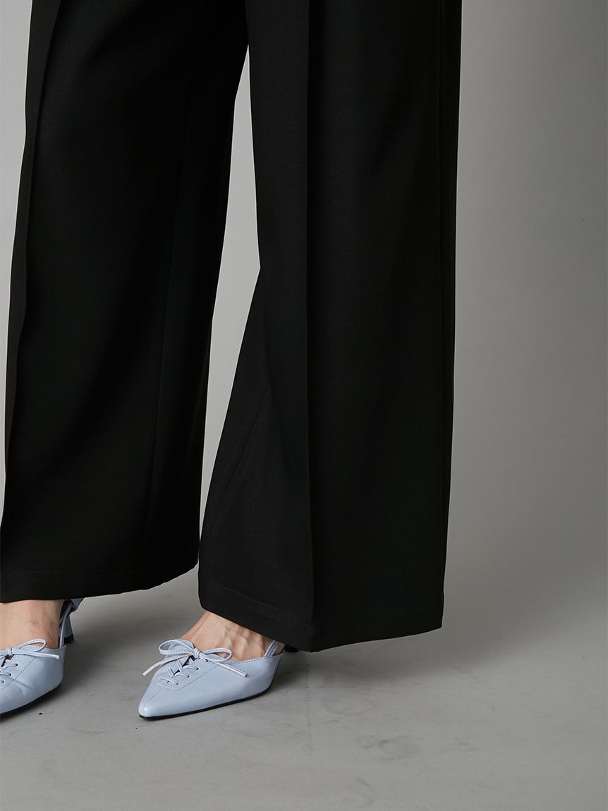 LILY BROWN「センターラインワイドタックパンツ」|チノ|