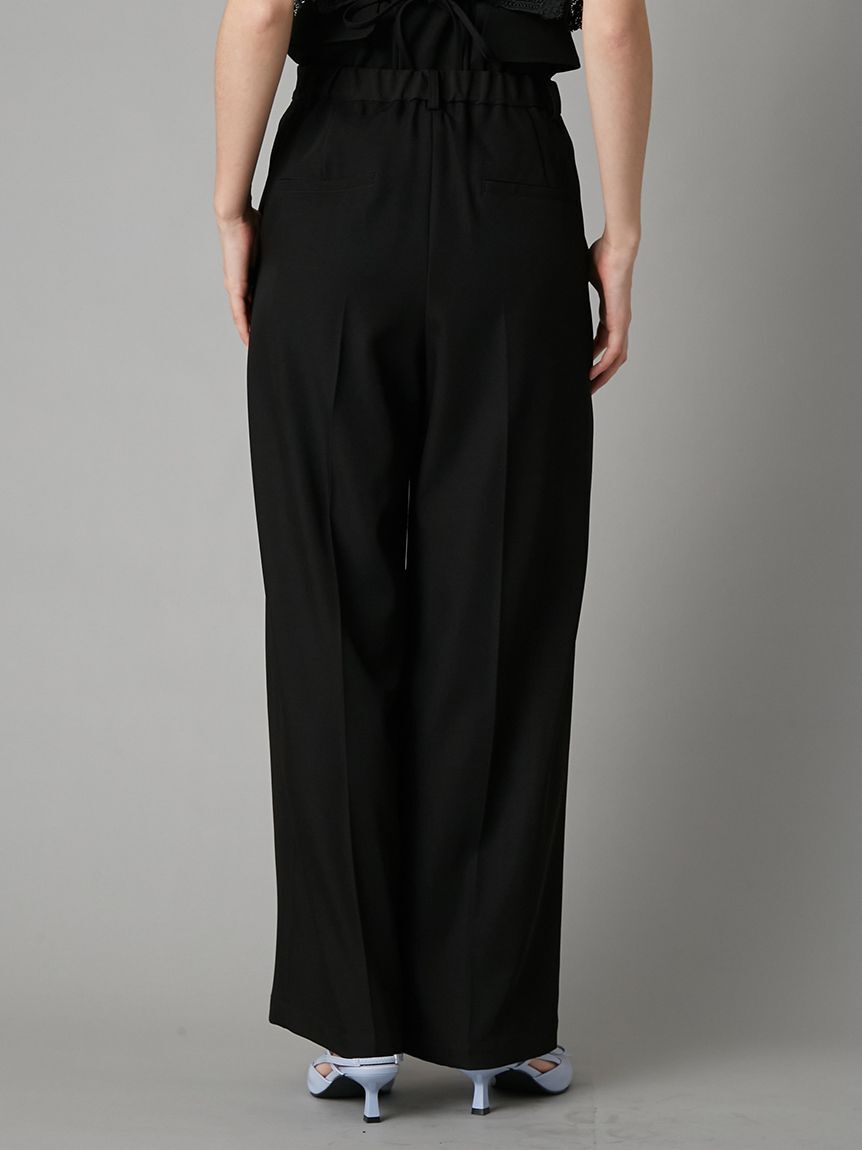 LILY BROWN「センターラインワイドタックパンツ」|チノ|