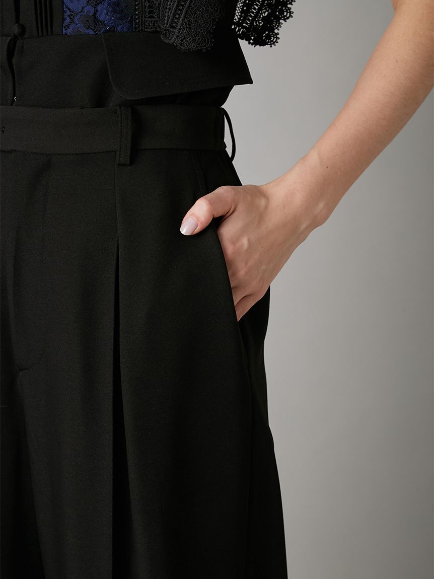 LILY BROWN「センターラインワイドタックパンツ」|チノ|