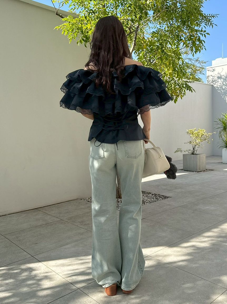 LILY BROWN「ボリュームフリルオフショル2wayブラウス」|シャツ・ブラウス|