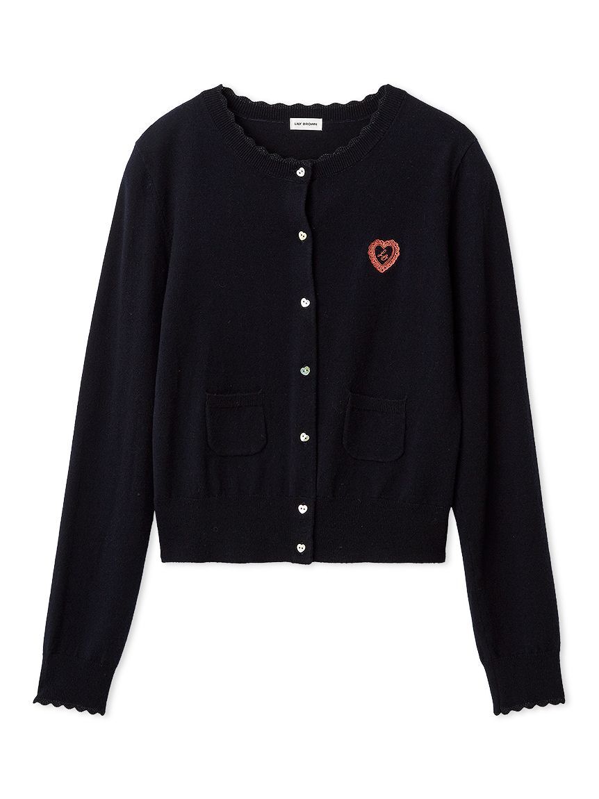 LILY BROWN「love letterコンパクトニットカーデ」|カーディガン|