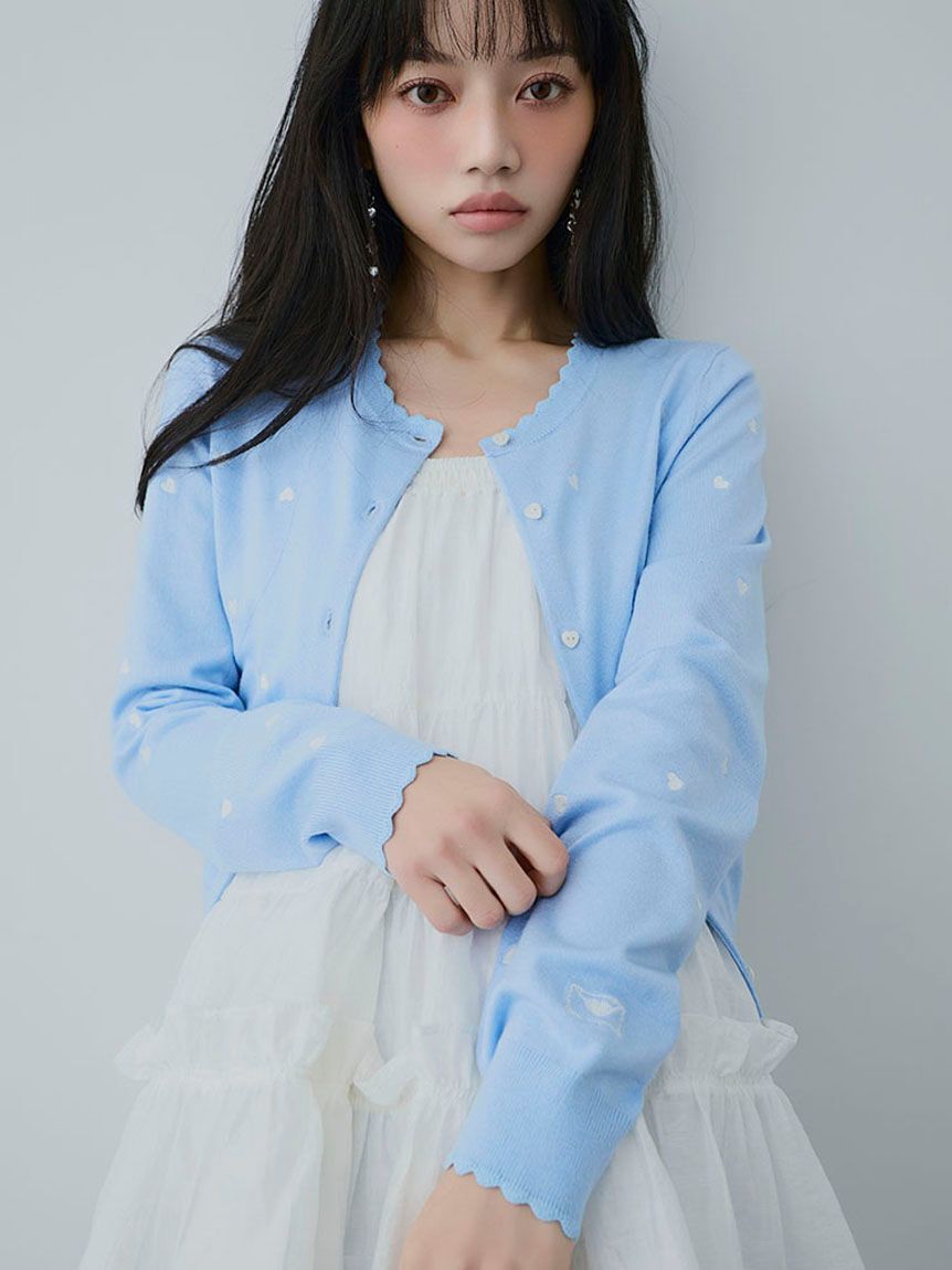 LILY BROWN「love letterコンパクトニットカーデ」|カーディガン|LBLU