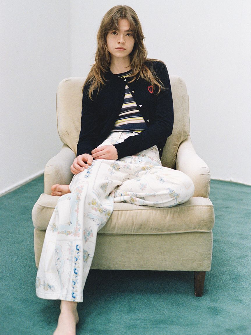 LILY BROWN「シアーレイヤードラメリブトップ」|ニット・セーター|