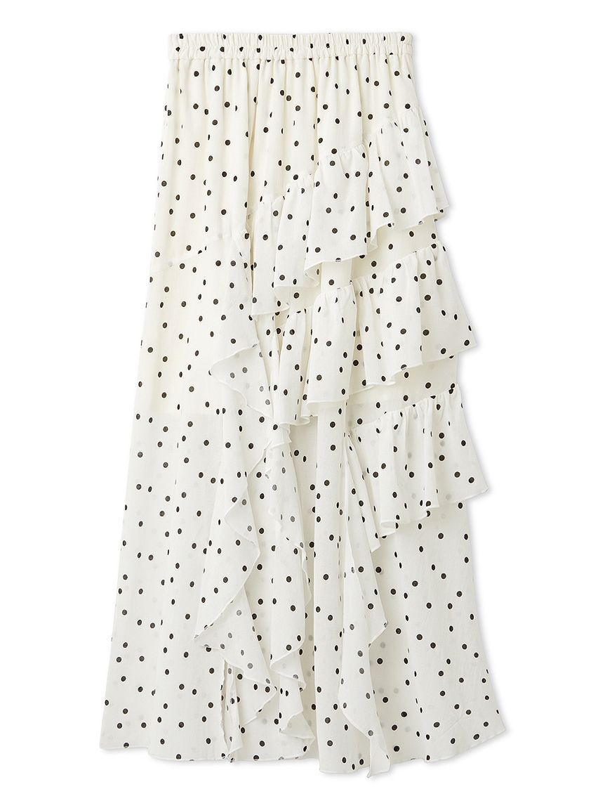 LILY BROWN「【WEB限定00サイズ】ラッフルフリルティアードスカート」|スカート|