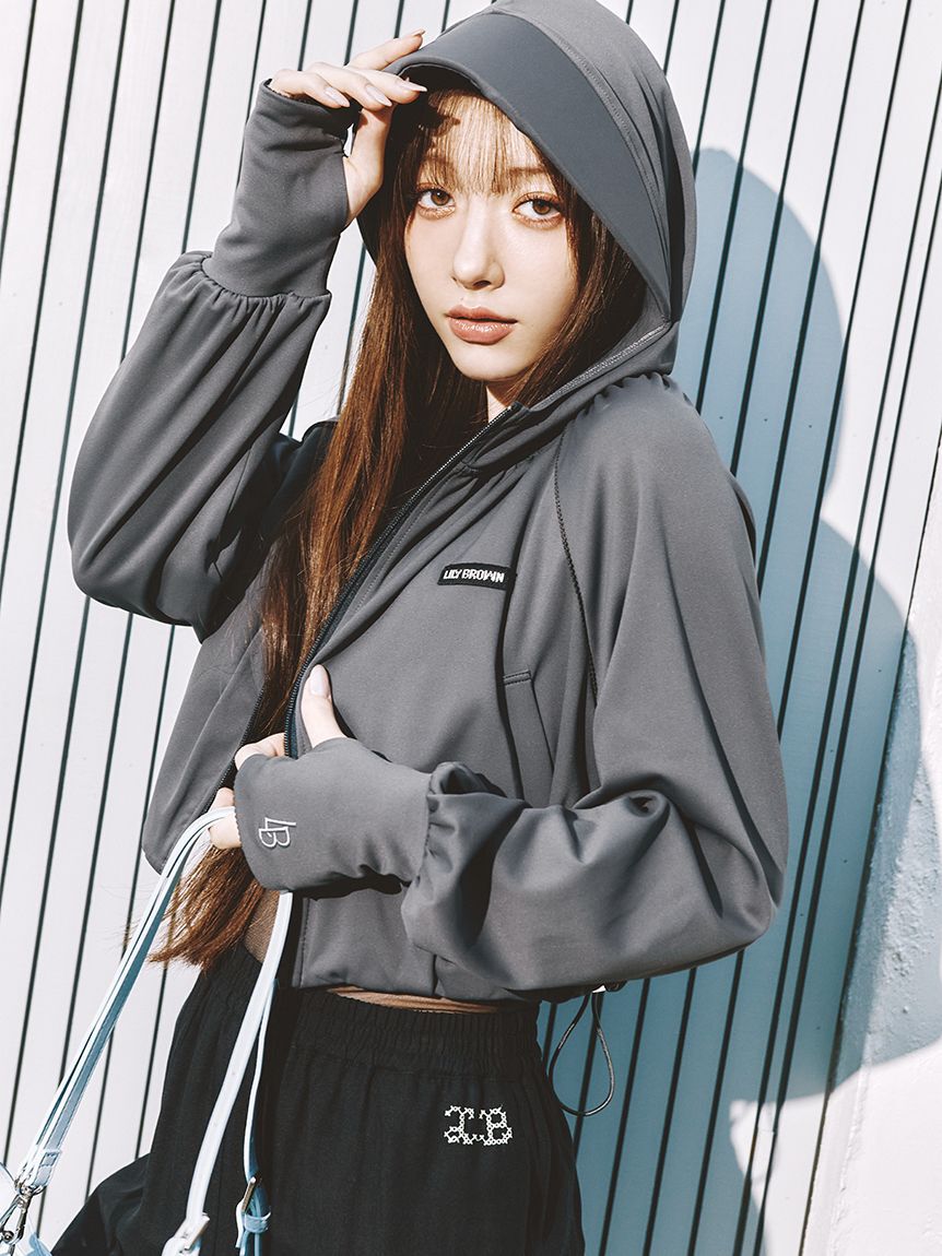 LILY BROWN「【UVカット】サンガード付きラッシュガード」|その他|