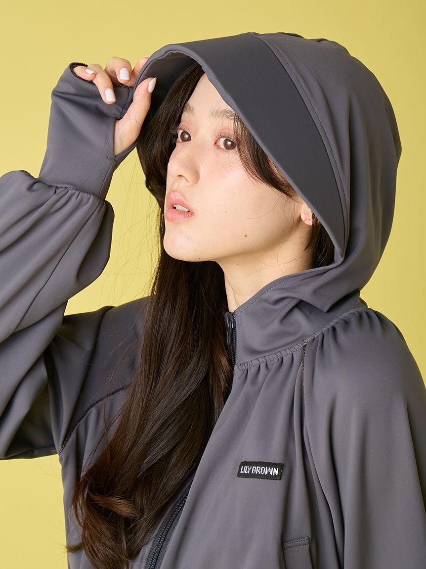 LILY BROWN「【UVカット】サンガード付きラッシュガード」|その他|