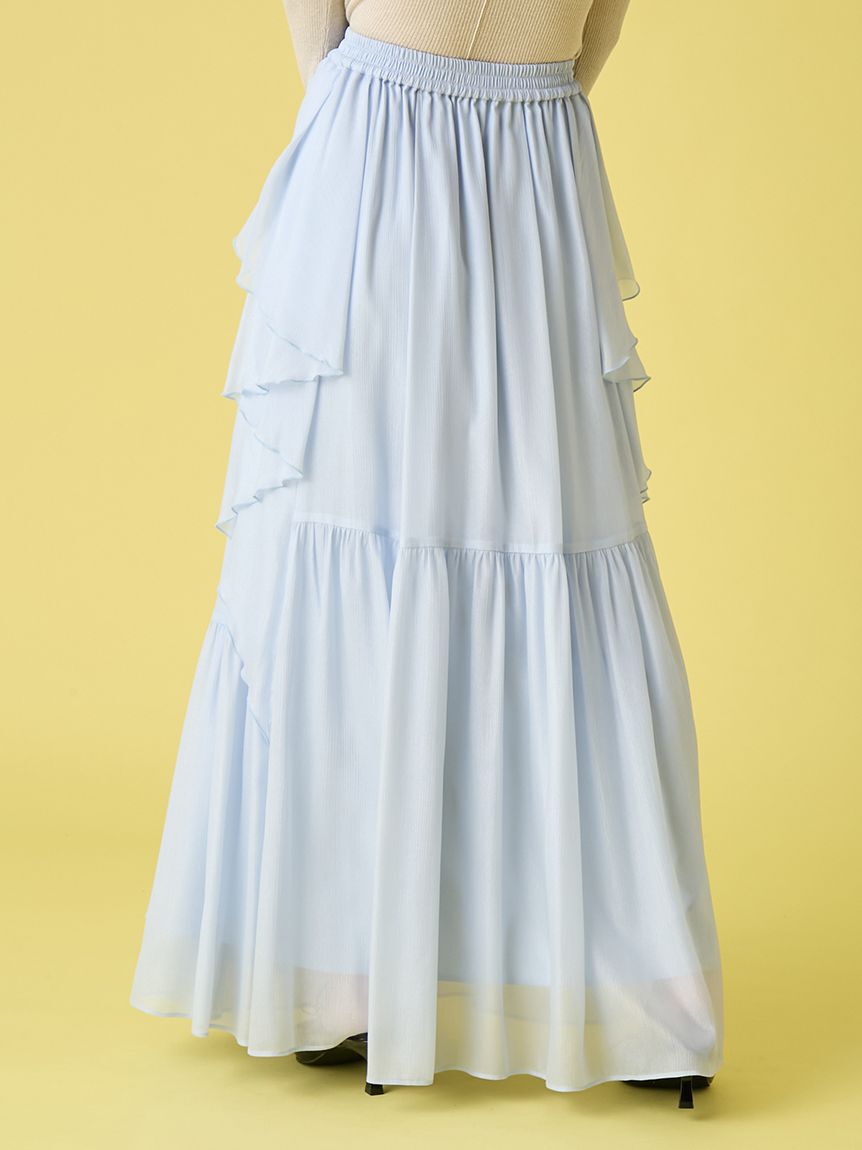 LILY BROWN「シアーカスケードボリュームスカート」|スカート|