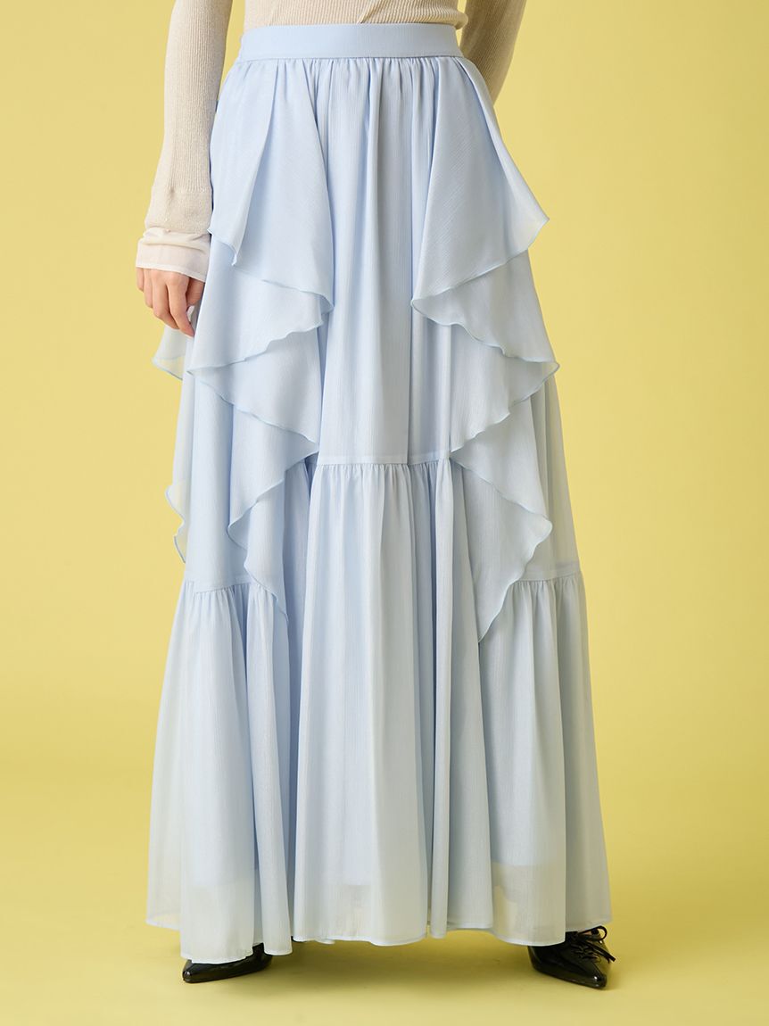 LILY BROWN「シアーカスケードボリュームスカート」|スカート|LBLU