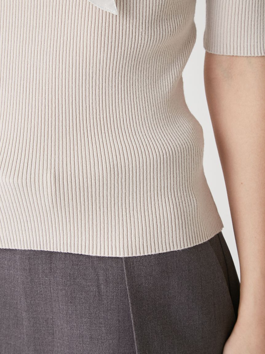 LILY BROWN「バルーンボウタイドッキングニット」|ニット・セーター|