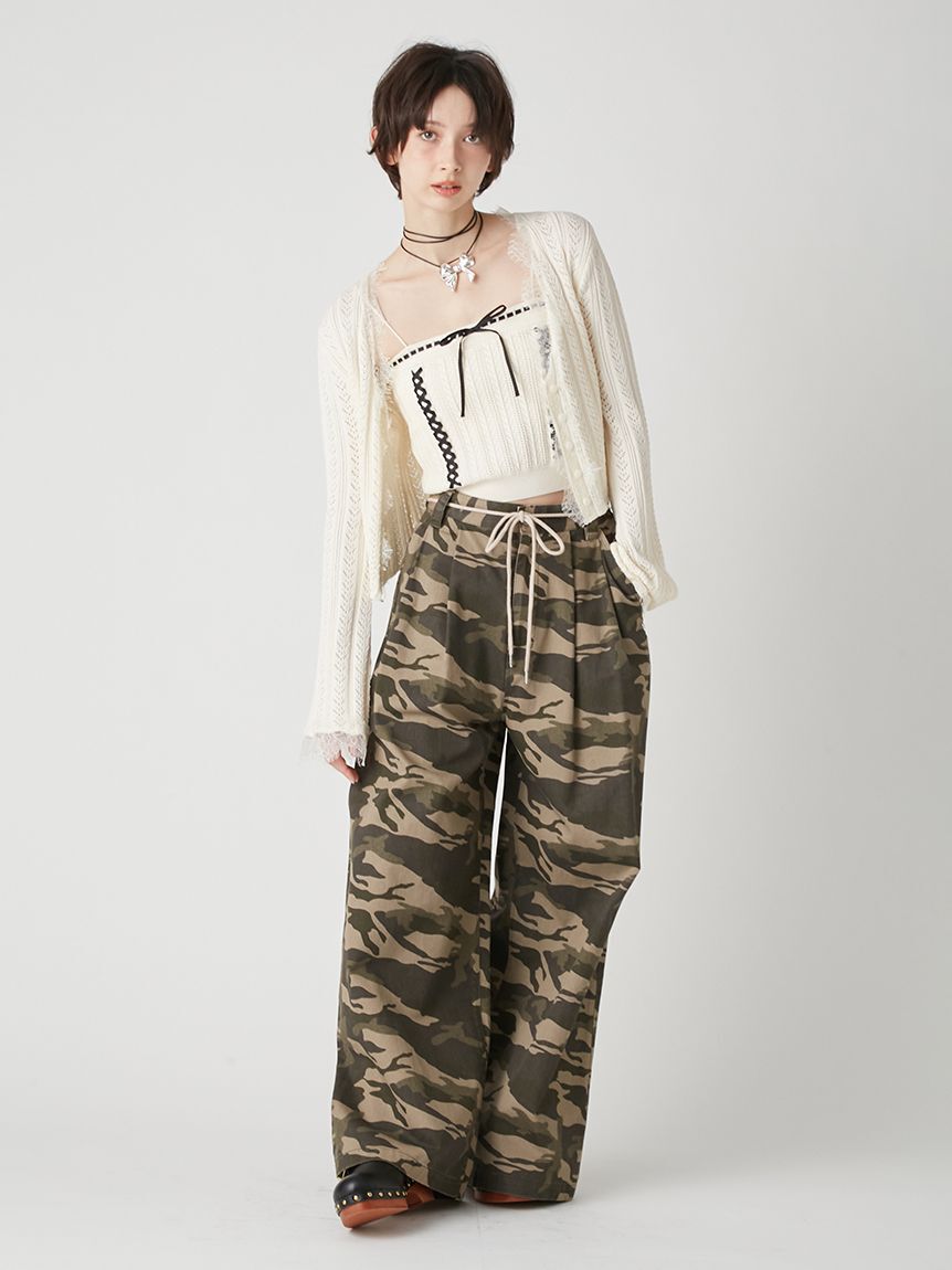 LILY BROWN「レースアップアンサンブル」|ニット・セーター|