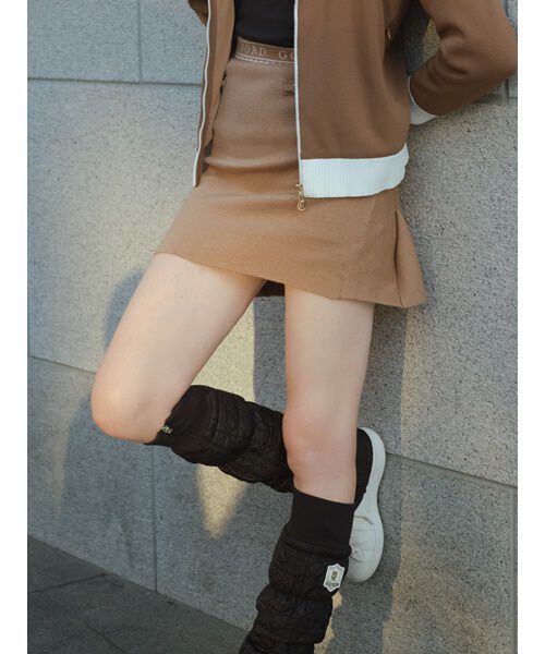 CELFORD「【CELFORD GOLF】　ビット付きニットプリーツスカート」|スカート|