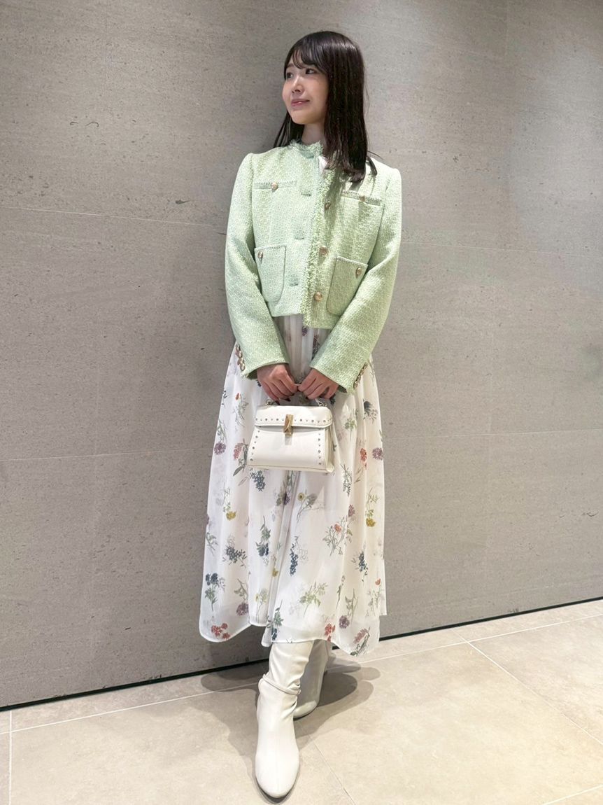 CELFORD「レイヤードフラワープリントスカート」|スカート|