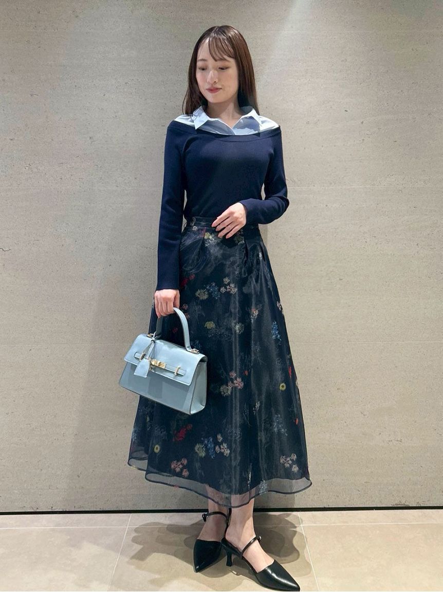 CELFORD「レイヤードフラワープリントスカート」|スカート|