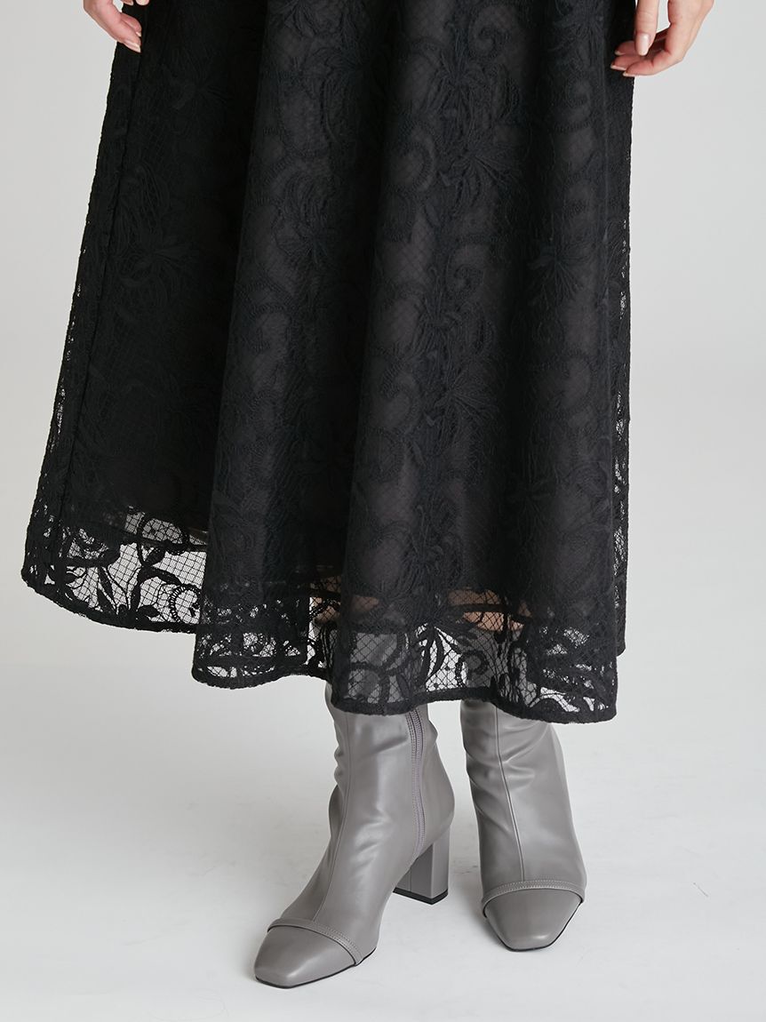 CELFORD「【セットアップ対応】チュール刺繍フレアスカート」|スカート|