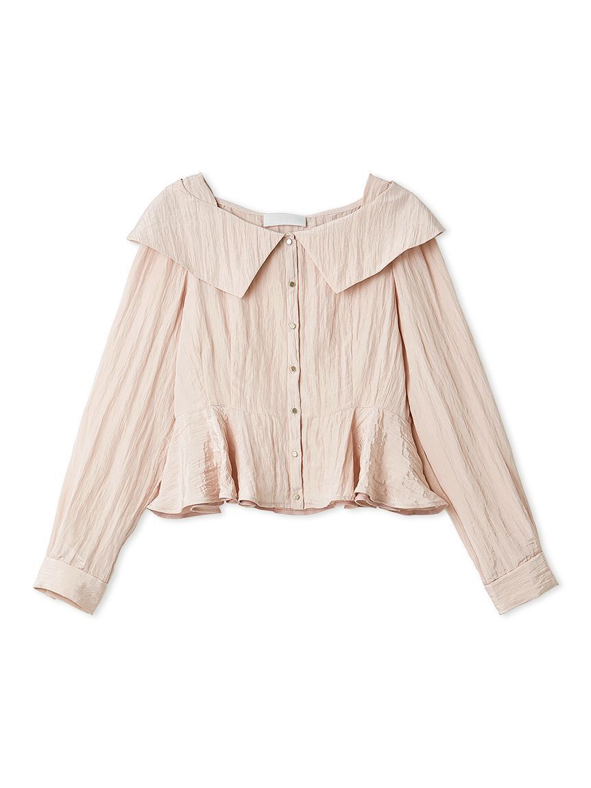 CELFORD「【洗える】ワイドカラーペプラムブラウス」|シャツ・ブラウス|LPNK