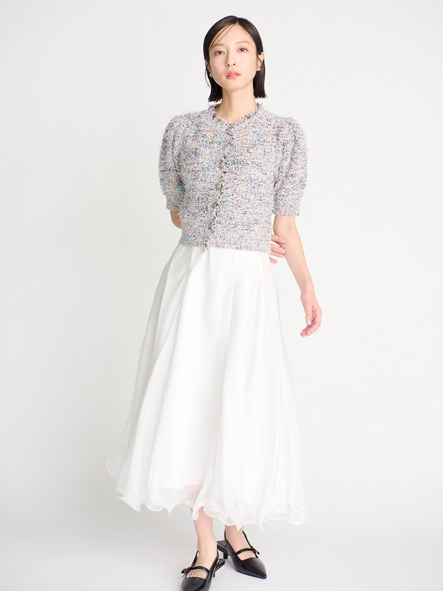 CELFORD「ラッフルヘムシアフレアスカート」|スカート|