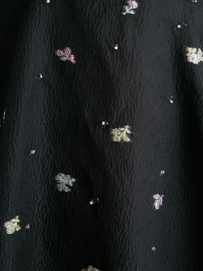 CELFORD「小花ジャガードペプラムブラウス」|シャツ・ブラウス|