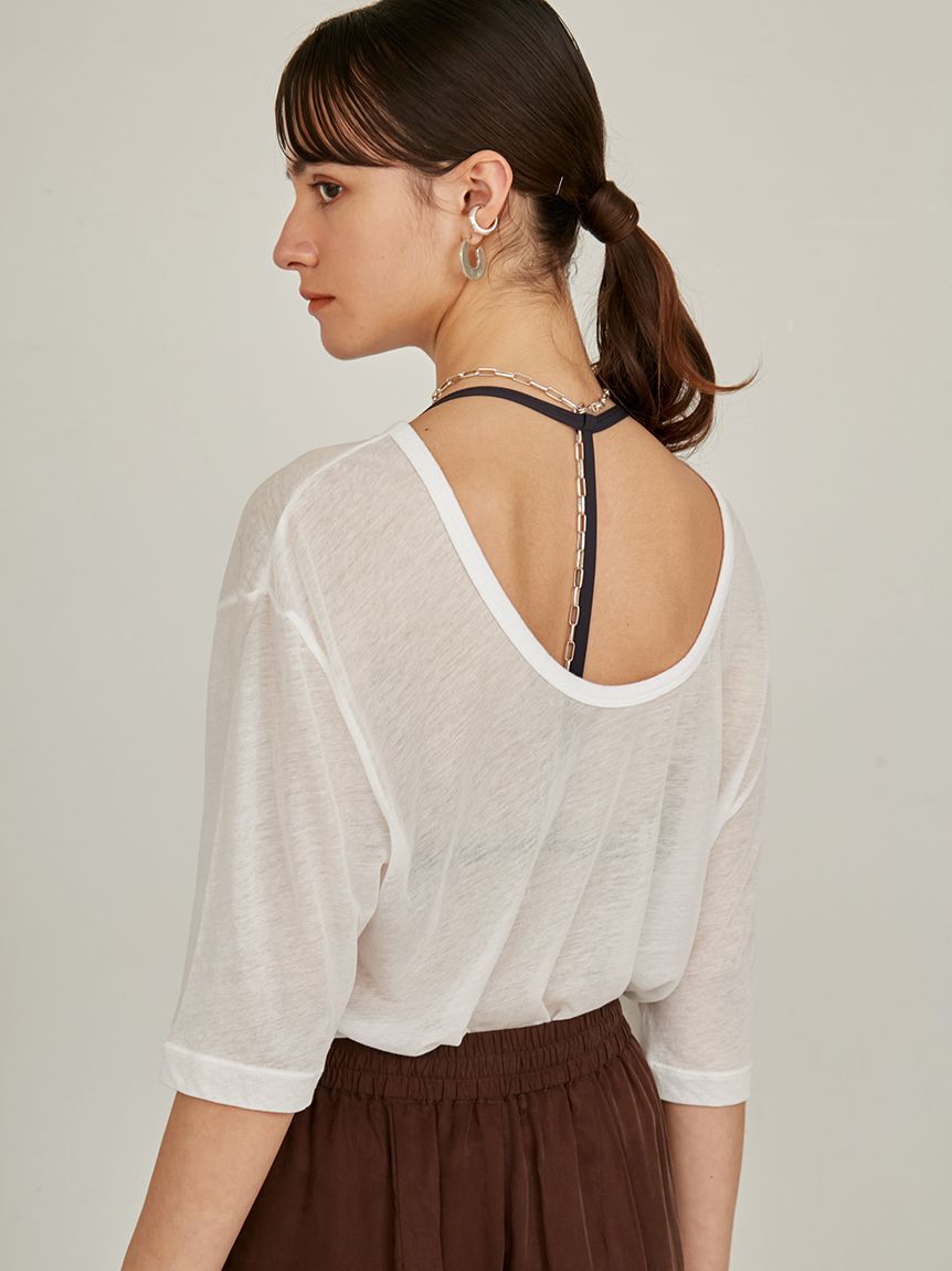 styling/「シアーカット2WAYトップス」|Tシャツ・カットソー|