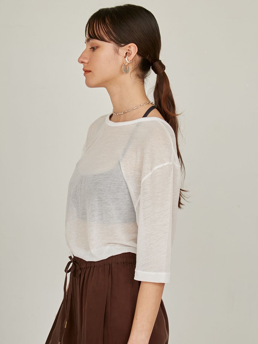 styling/「シアーカット2WAYトップス」|Tシャツ・カットソー|